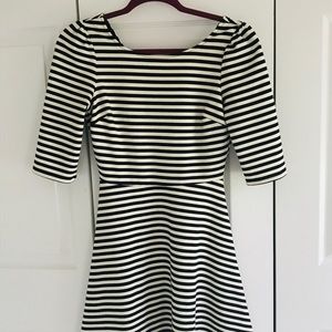 Stitch Fix PONTE black and white Tea Dress
